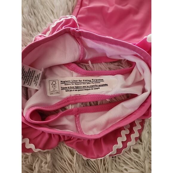 Toddler Girls Pink 2 piece Swim Suit 2T NWT Tankini. Upf 50+ - Picture 4 of 6